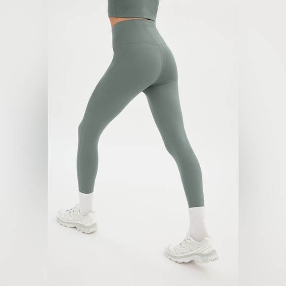 Girlfriend Collective Sage Green High Rise Leggings - Picture 3 of 12